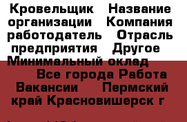 Кровельщик › Название организации ­ Компания-работодатель › Отрасль предприятия ­ Другое › Минимальный оклад ­ 40 000 - Все города Работа » Вакансии   . Пермский край,Красновишерск г.